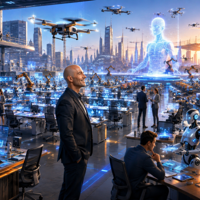 Visualization of panic around AI and uncertainty in the labor market
